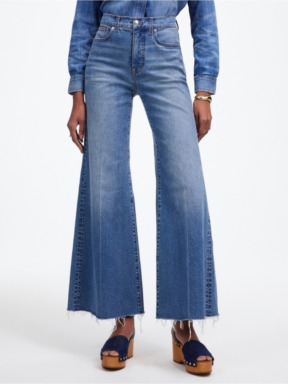 Madewell Curvy Flared wide Leg Jean
